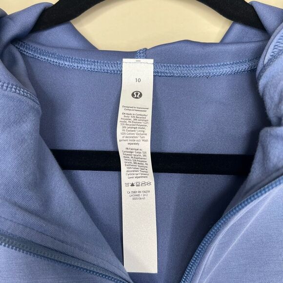 Lululemon Softstreme Full-Zip Hoodie in Oasis Blue - Picture 6 of 6